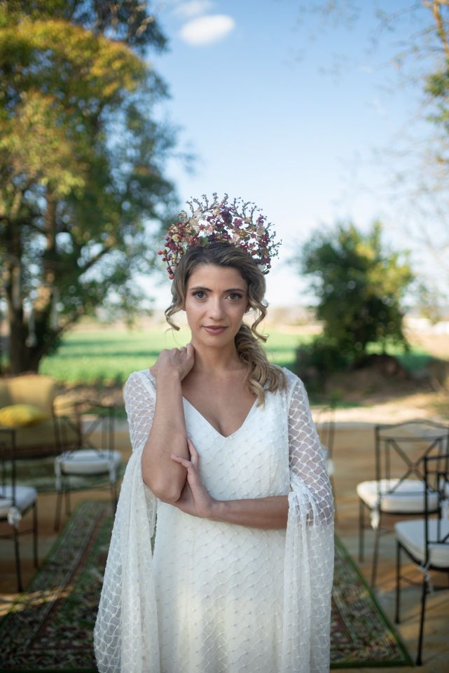 Novia en finca para bodas hacienda campo y olivo